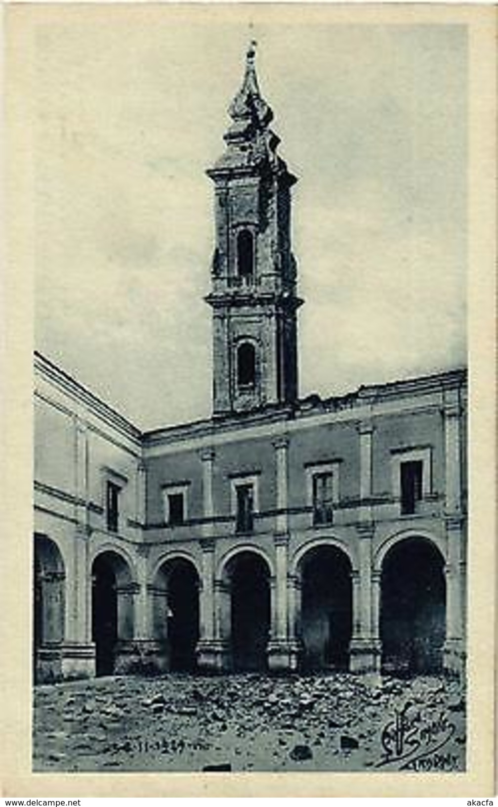 CPA GRAVINA Chiostro Del Convento Di S. Francesco E Campanile. ITALY (531549) - Altri & Non Classificati