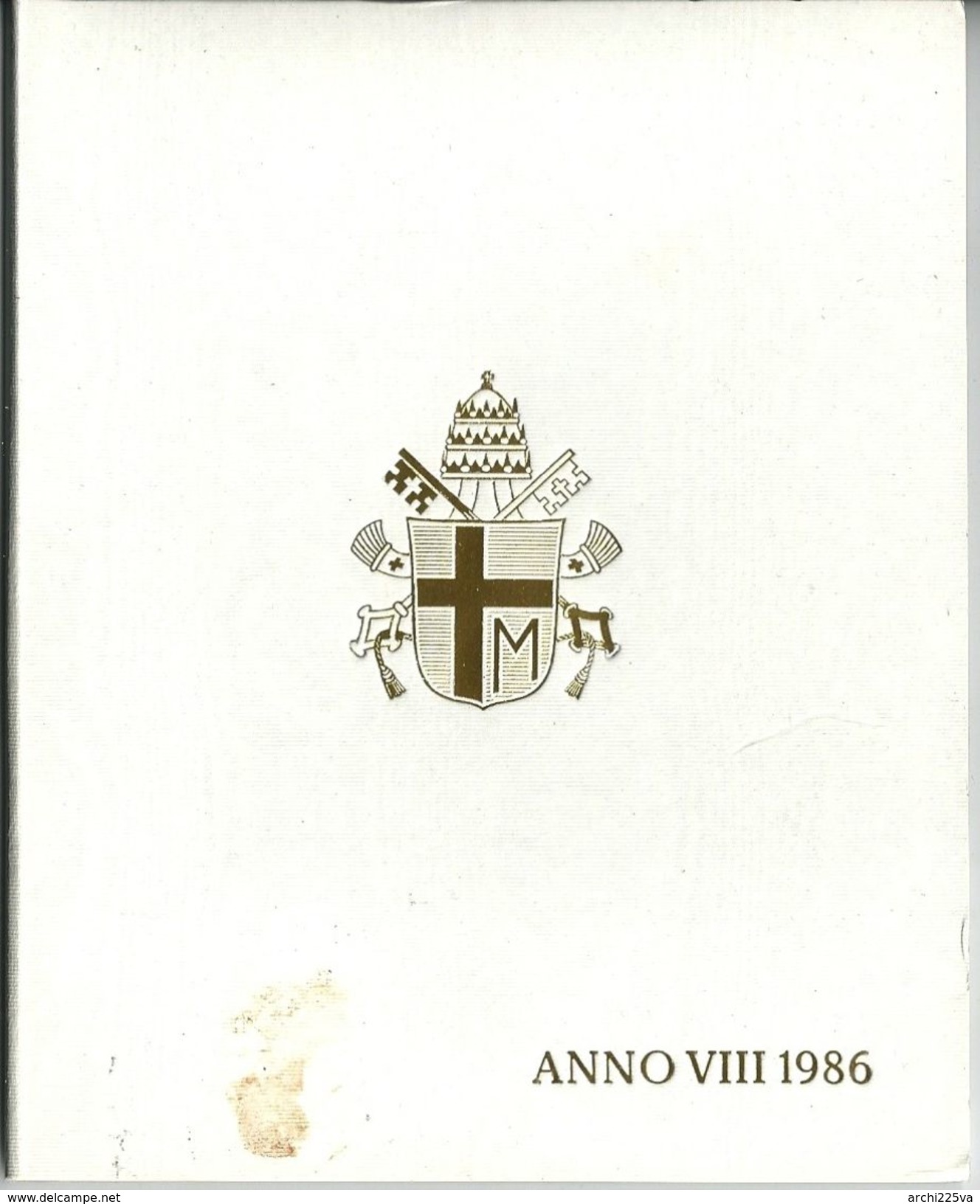 VATICANO = 8 DIVISIONALI FDC 1979 1980 1981 1982 1983 1984 1985 1986 - 500 / 1000 L. Argento / silver / Argent