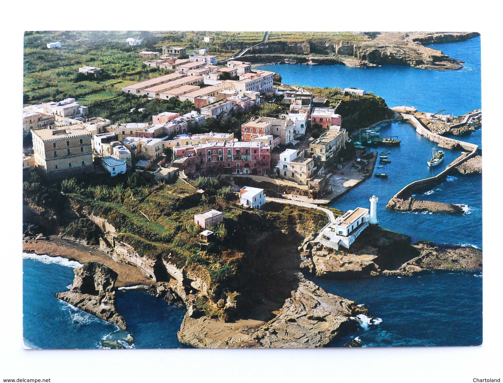 Cartolina Ventotene - Panorama Dall'aereo - 1974 - Latina