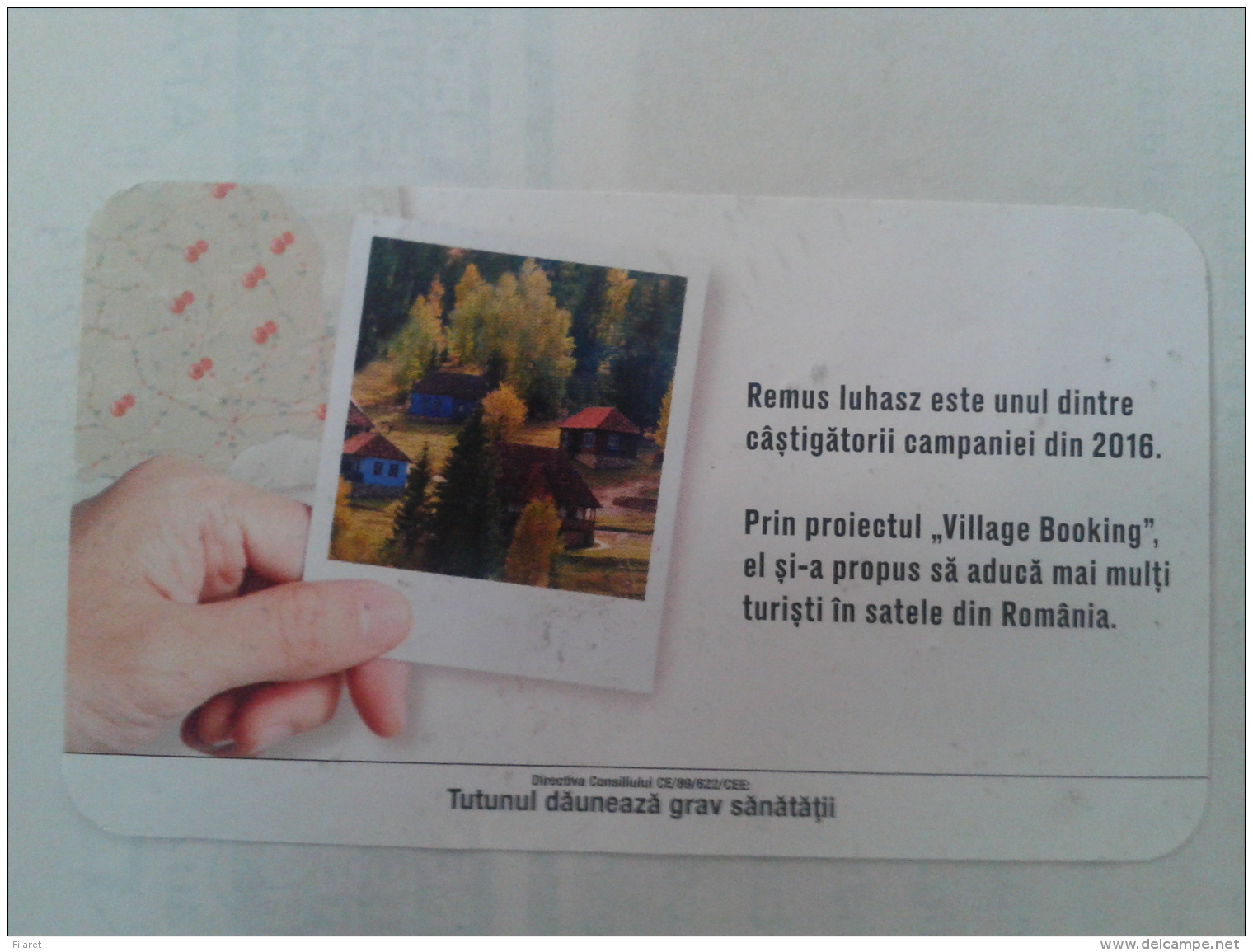 ROMANIA-CIGARETTES CARD,NOT GOOD SHAPE,0.80 X 0.45 CM - Autres & Non Classés