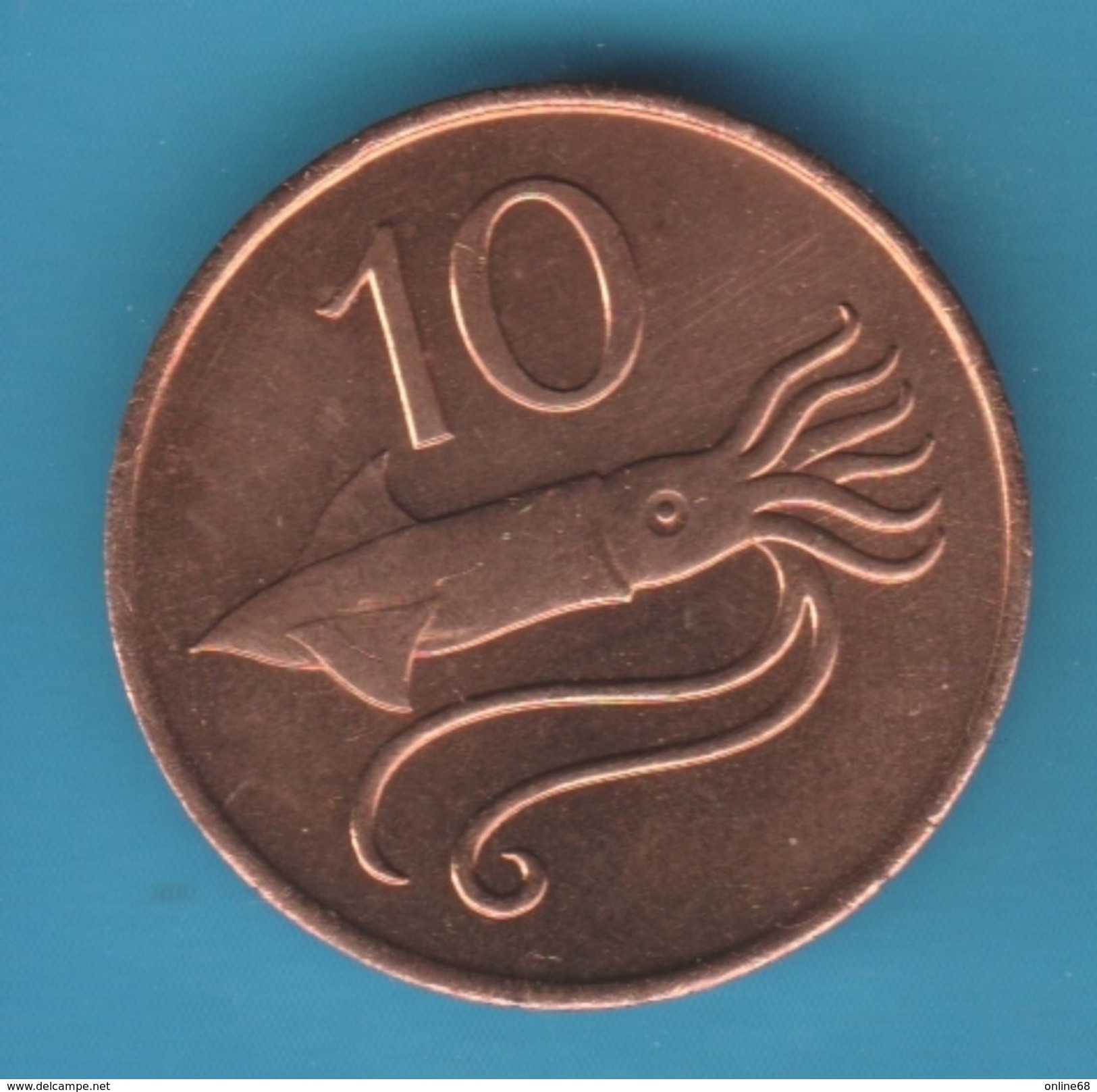 ISLAND 10 AURAR 1981 Flying Squid ANIMAL - Islandia