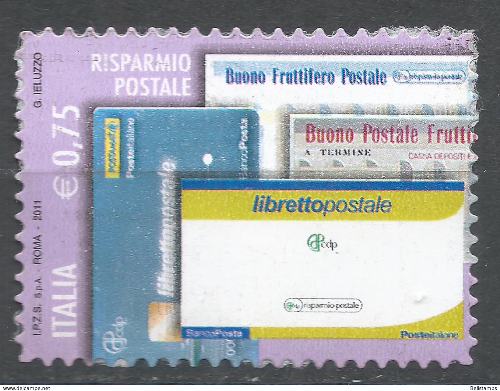 Italy 2011. Scott #3106 (U) Postal Savings Booklets - 2011-20: Oblitérés