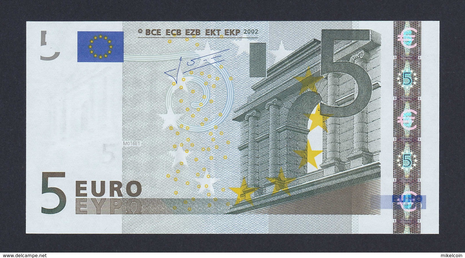 (BE012) -  5 &euro; - ESPAÑA - V - J. C. TRICHET - SC/UNC - M016E1 - 5 Euro