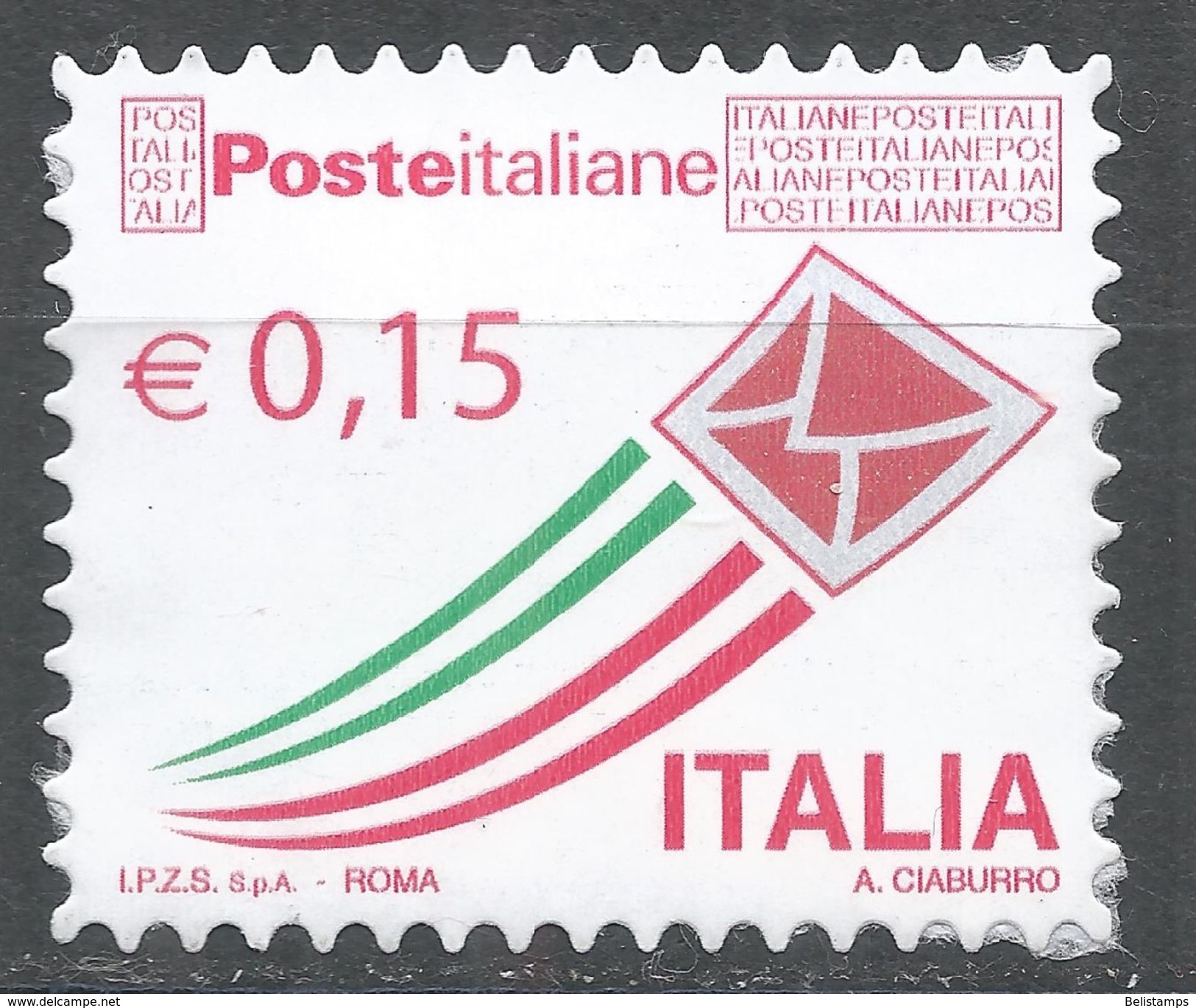 Italy 2015. Scott #3330 (U) Envelope - 2011-20: Oblitérés