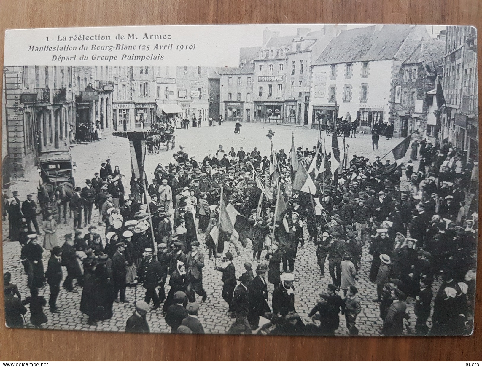 Paimpol.réélection De Mr Armez.manifestation.départ Du Groupe Paimpolais.édition Waron - Paimpol