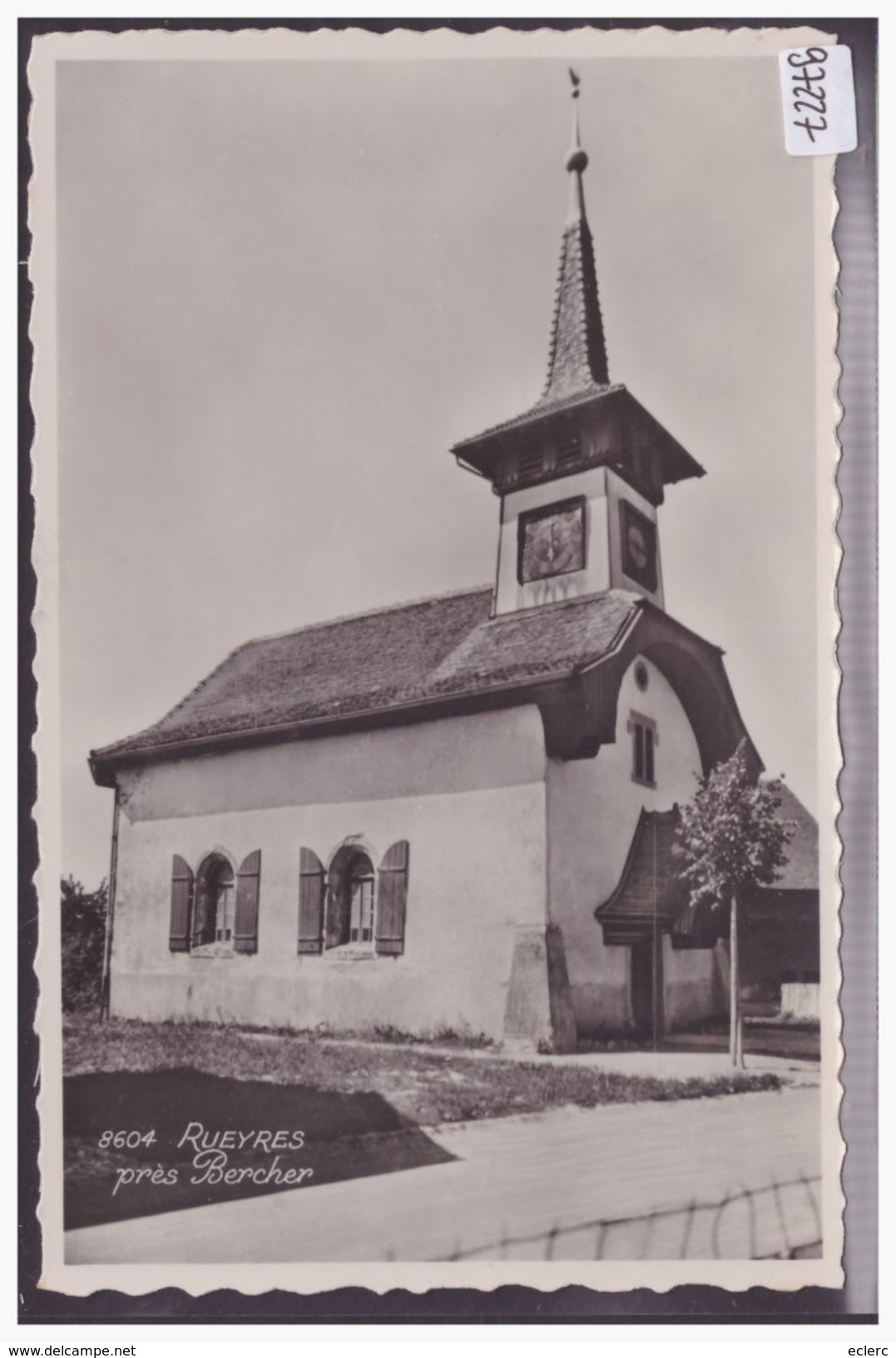 DISTRICT D'ECHALLENS - RUEYRES PRES BERCHER - L'EGLISE - TB - Bercher