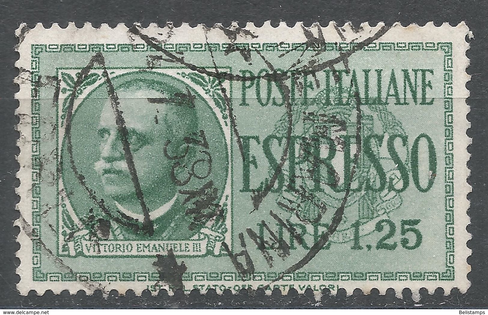 Italy 1932. Scott #E14 (U) Victor Emmanuel III - Poste Exprèsse/pneumatique