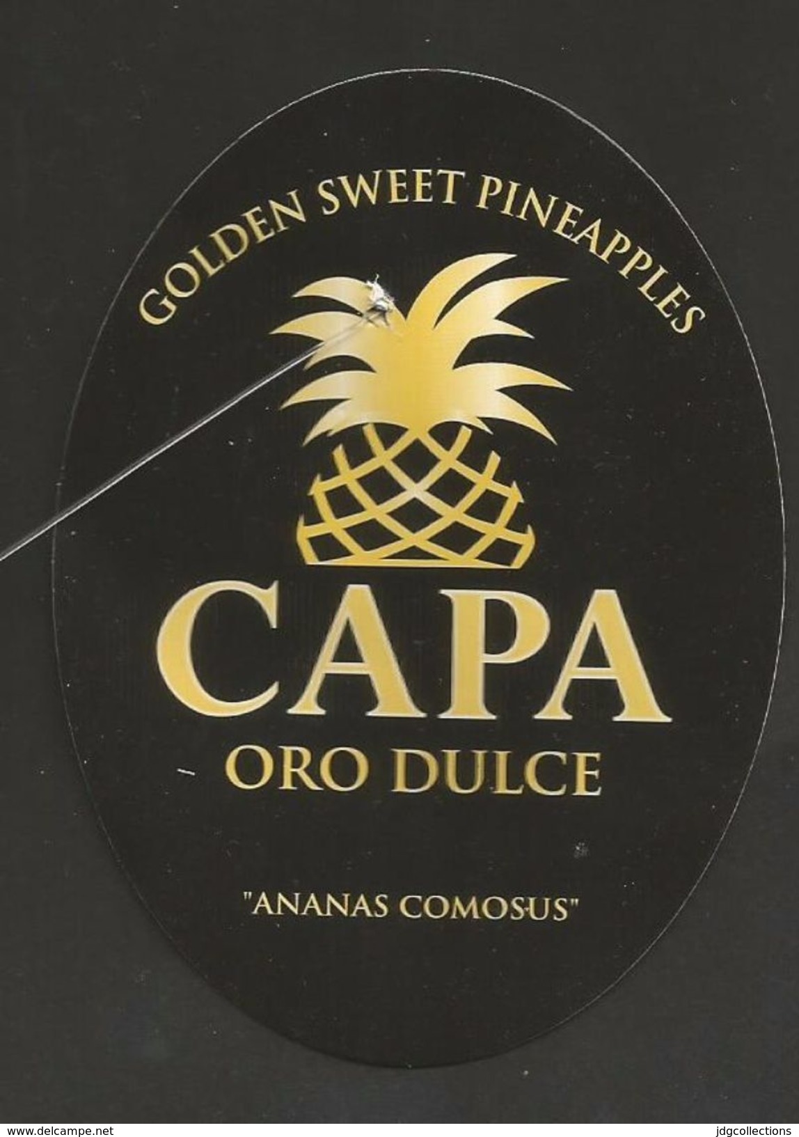 # PINEAPPLE CAPA (type 1) Fruit Tag Balise Etiqueta Anhanger Costa Rica Ananas Pina - Fruits & Vegetables