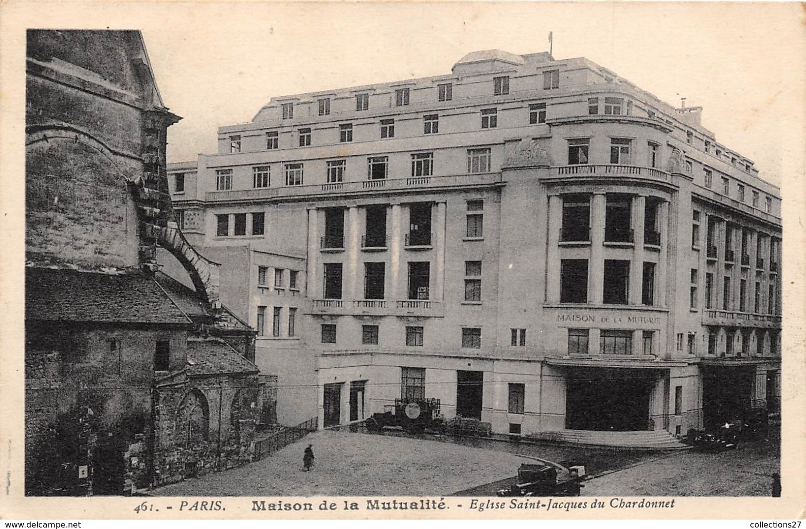 75005-PARIS- MAISON DE LA MUTUALITE- EGLISE SAINT-JACQUES DU CHARDONNET - Arrondissement: 05