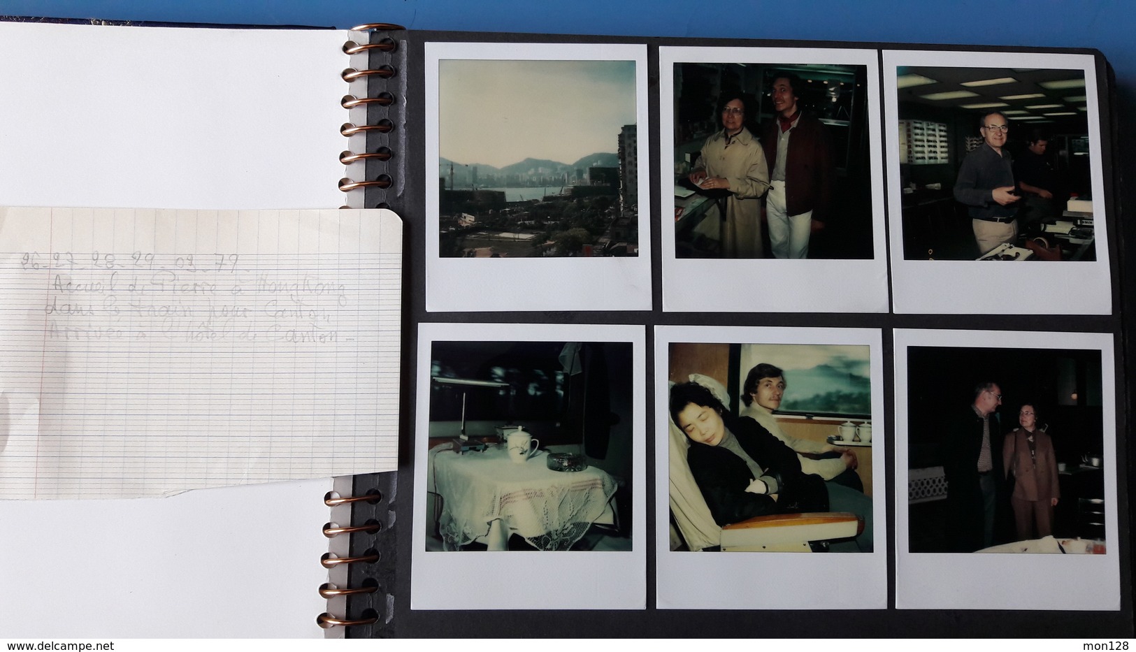 CHINE-ALBUM 192 PHOTOS COLLEES-1979 ET 1980-HONG KONG,LIAO YANG,ANSHAN,PEKIN,SANGHAI,TURPAN,URUMQI,DATONG,MURAILLE CHINE - Albums & Collections