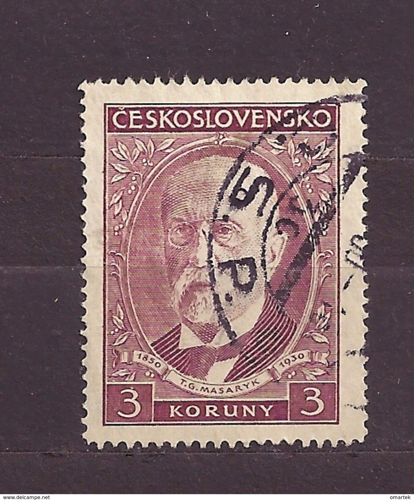 Czechoslovakia 1930 ⊙ Mi 300 Sc 176 T.G.Masaryk 80. Birthday. Tschechoslowakei C1 - Gebraucht