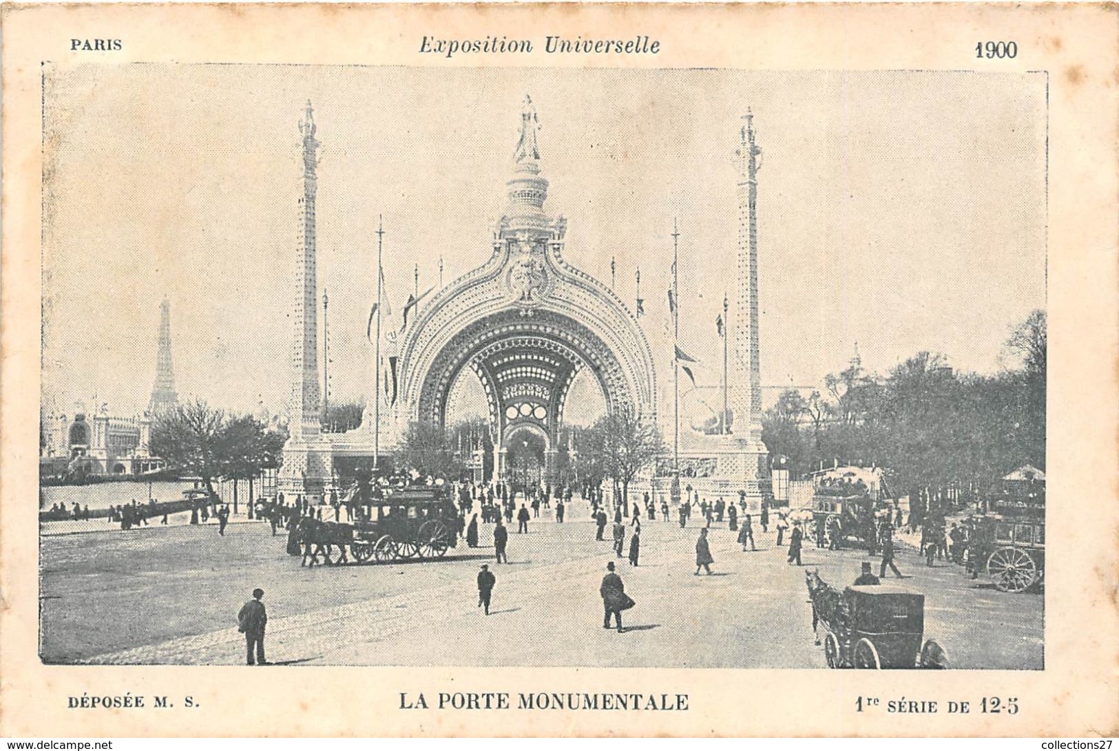 75015-PARIS- LA PORTE MONUMENTALE- EXPOSITION UNIVERSELLE 1900 - Arrondissement: 15