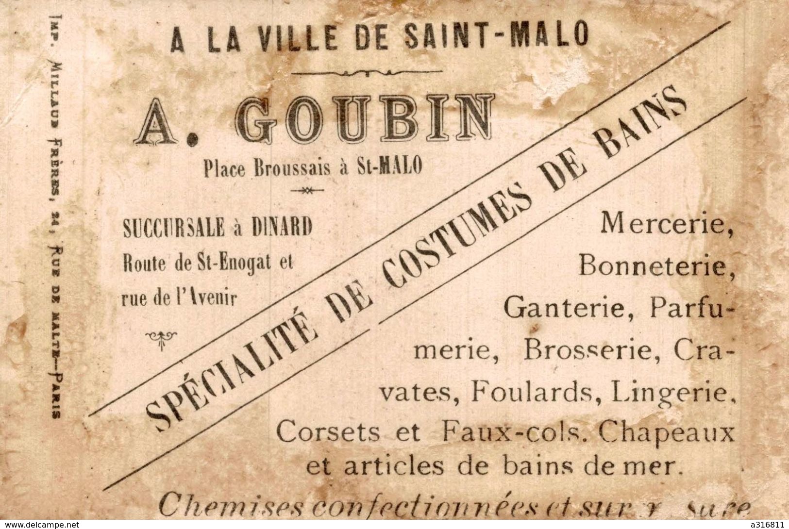 A LA VILLE DE SAINT MALO A GOUBIN DINARD LE PREMIER CIGARE - Autres & Non Classés