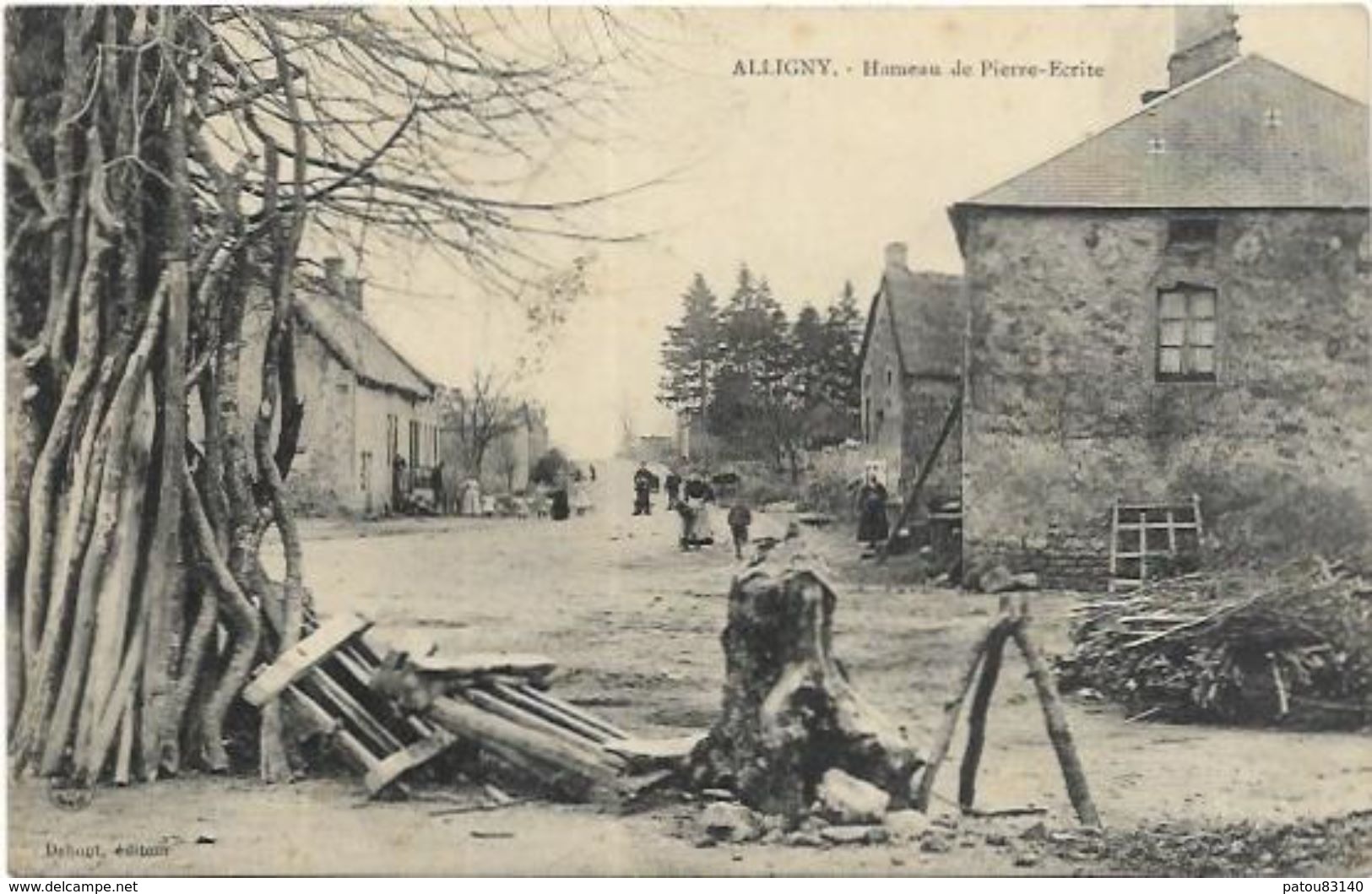 58. ALLIGNY.   HAMEAU DE PIERRE ECRITE - Autres & Non Classés