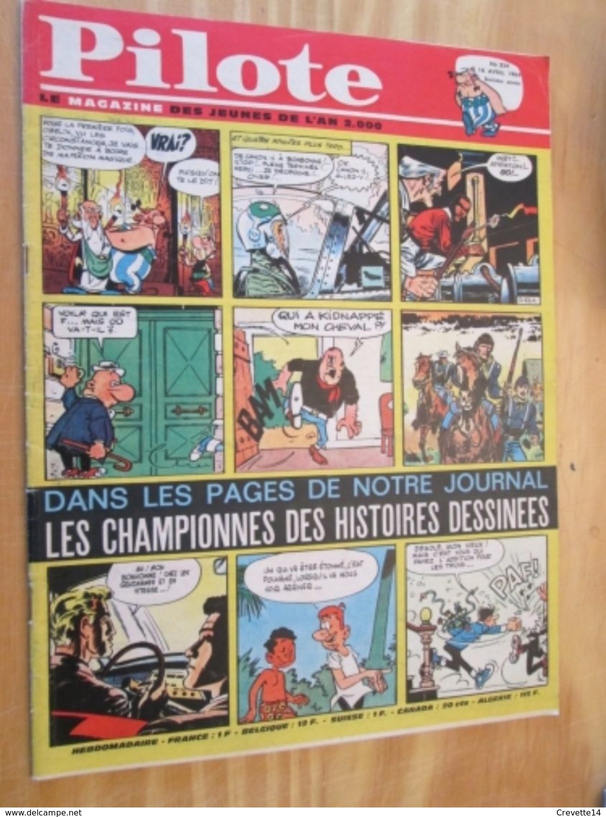 BD314 Revue PILOTE N°234 Du 16 Avril 1964 .    Couverture L'OUEST AMERICAIN   , Avec Son Superbe PILOTORAMA : Une Gare D - Pilote