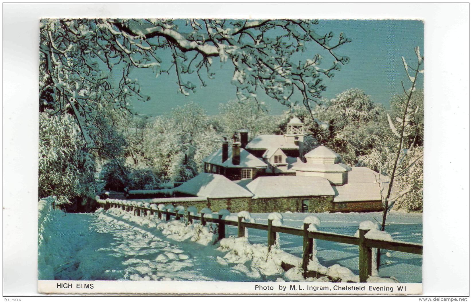 Postcard - High Elms Photo By M.L. Ingram - Chelsfield  Very Good - Non Classificati