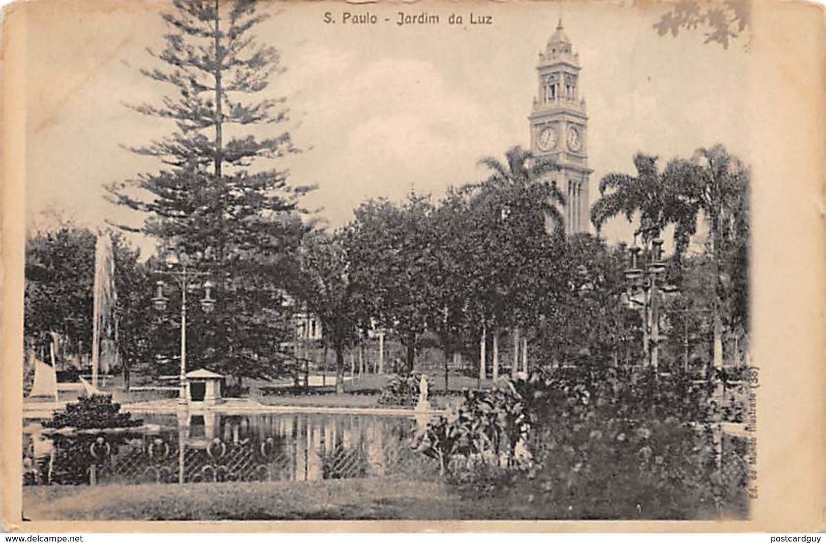 Brazil - S. Paulo - Jardim Da Luz - Early Postcard - São Paulo