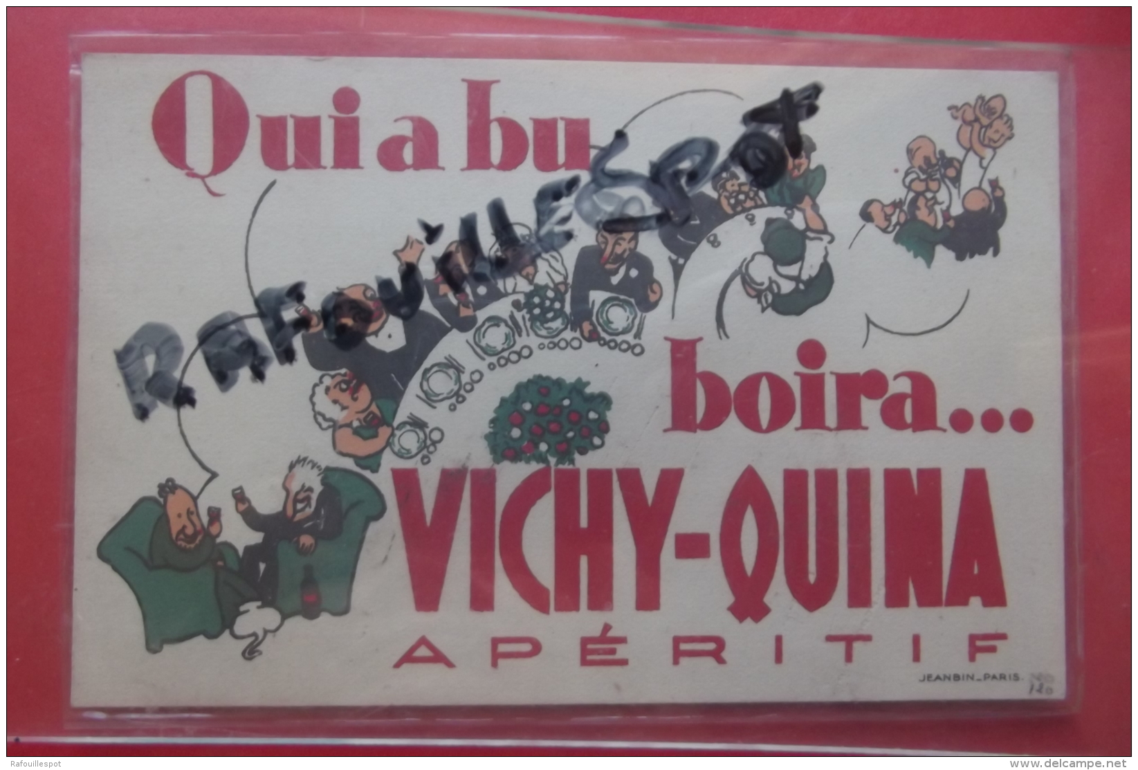 Cp Pub  " Qui A Bu Boira Vichy-quina Aperitif" - Advertising