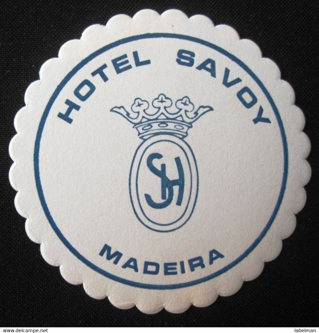 HOTEL PENSAO RESIDENCIAL ESTALAGEM POUSADA SAVOY MADEIRA DECAL STICKER LUGGAGE LABEL ETIQUETTE AUFKLEBER PORTUGAL - Hotel Labels