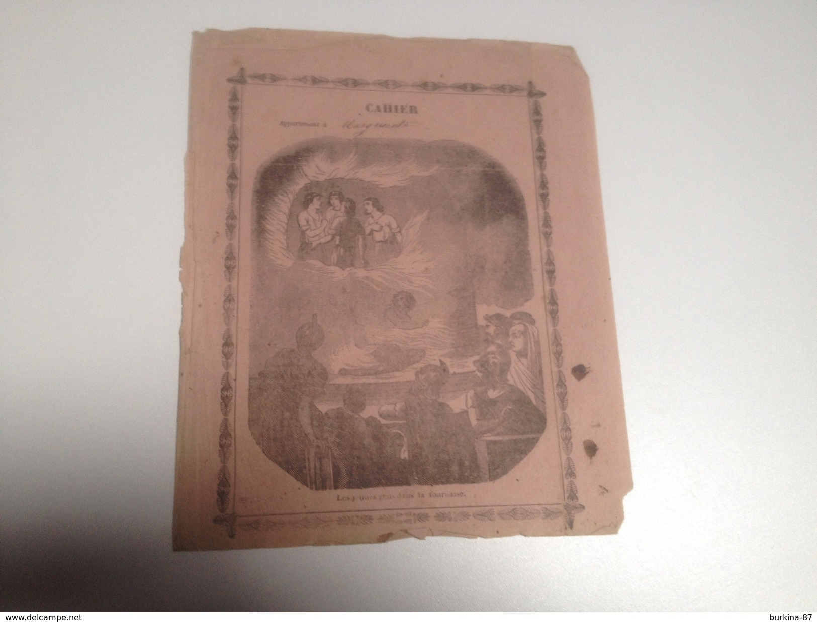 LOT de 5 couvertures de cahiers anciens, vers 1900 et avant, lot N°2