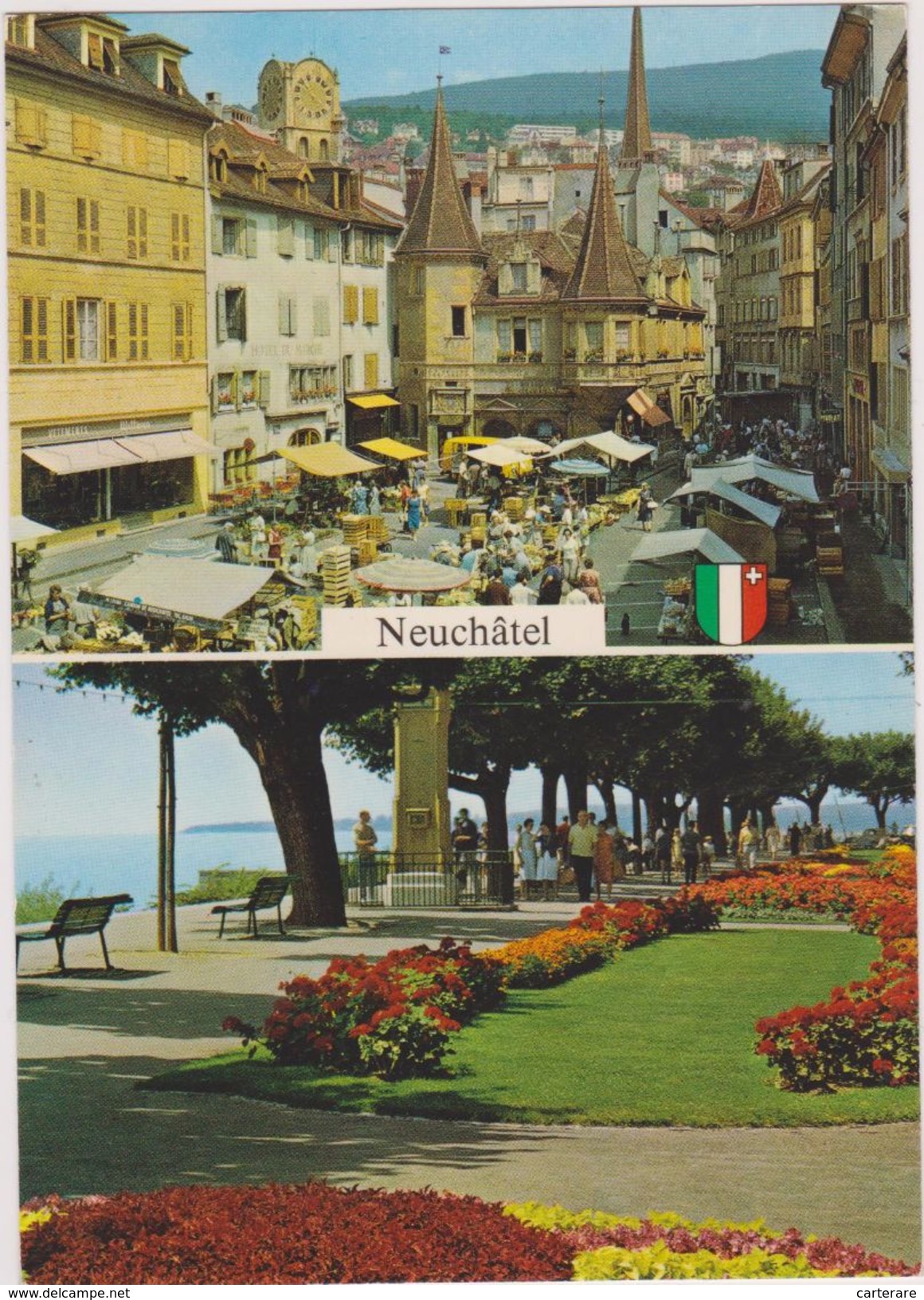 SUISSE,SWITZERLAND,SWISS,HELVETIA,SCHWEIZ ,SVIZZERA,NEUCHATEL,HOTEL DU MARCHE - Neuchâtel