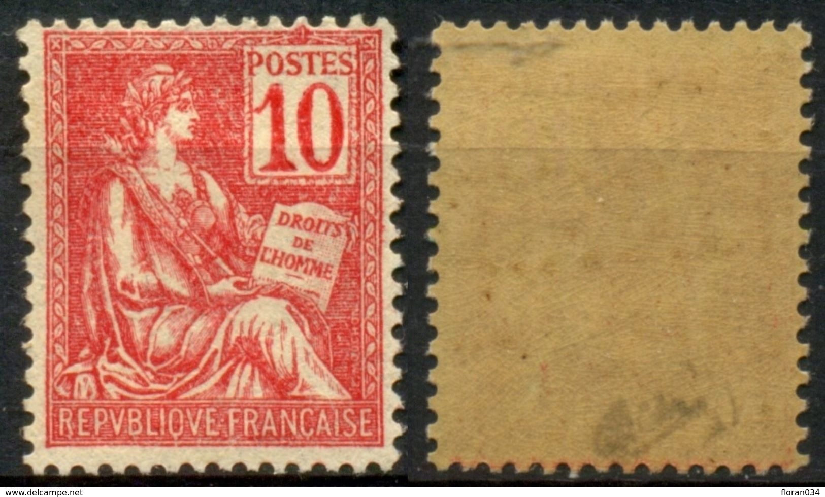 France N° 112 Neuf * (MH) Infime Trace - Signé Calves - Cote ++ 30 Euros - TTB Qualité - Unused Stamps