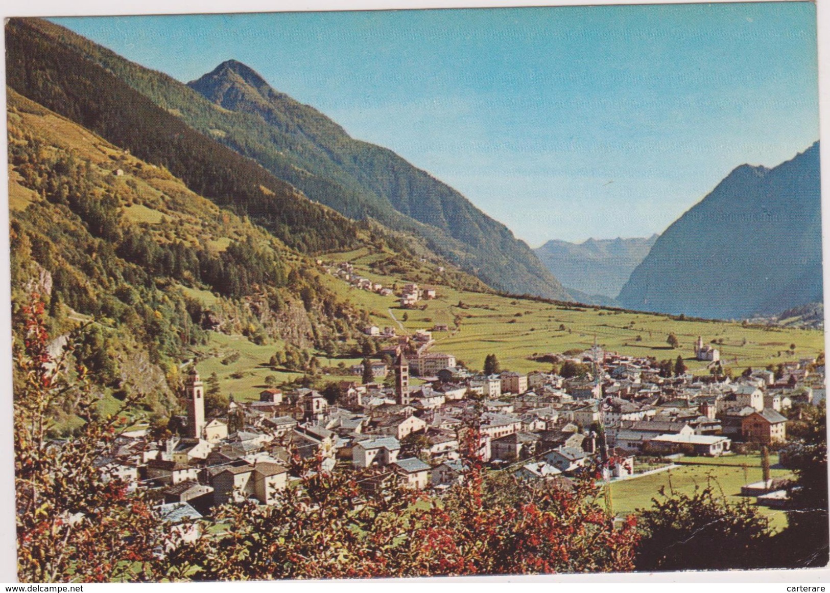 SUISSE,SWITZERLAND,SCHWEIZ,SVIZZERA,HELVETIA,SWISS ,GRISONS,CAMPOCOLOGNO,BUZZ,VALLEE POSCHIAVO,GRIGIONI,VUE AERIENNE - Poschiavo