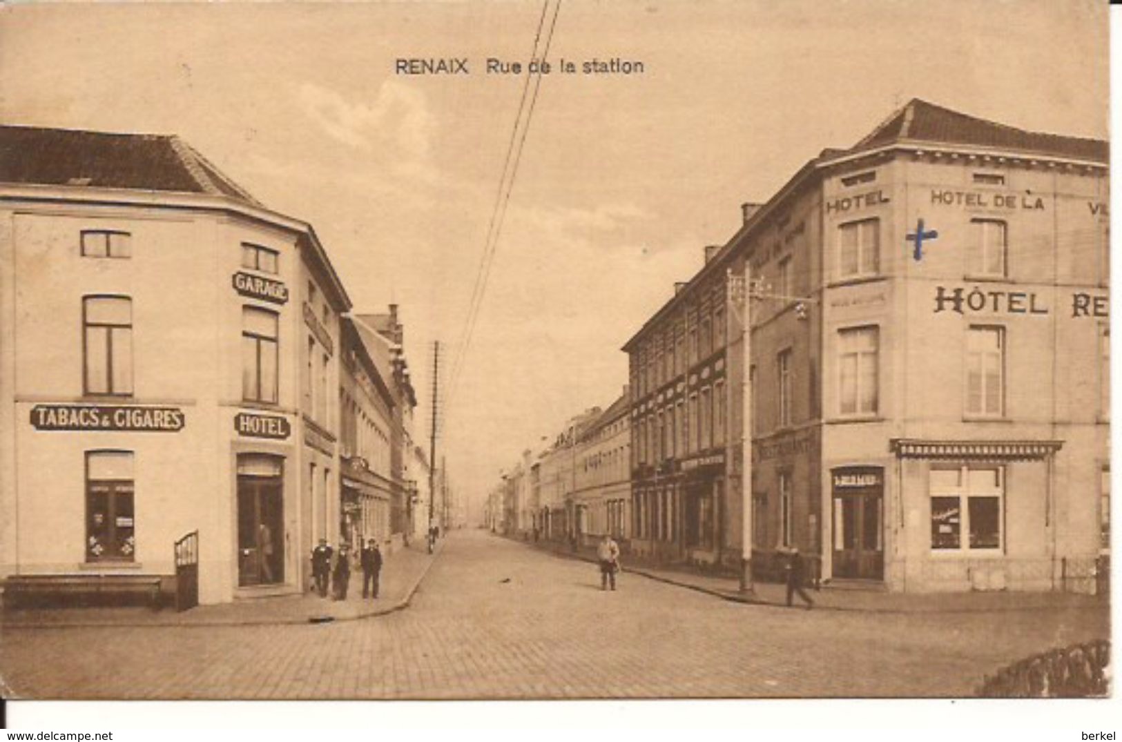 RONSE TWEE HOTELS RUE DE LA STATION 1936 Stempel Naar Dld  1149/d2 - Renaix - Ronse