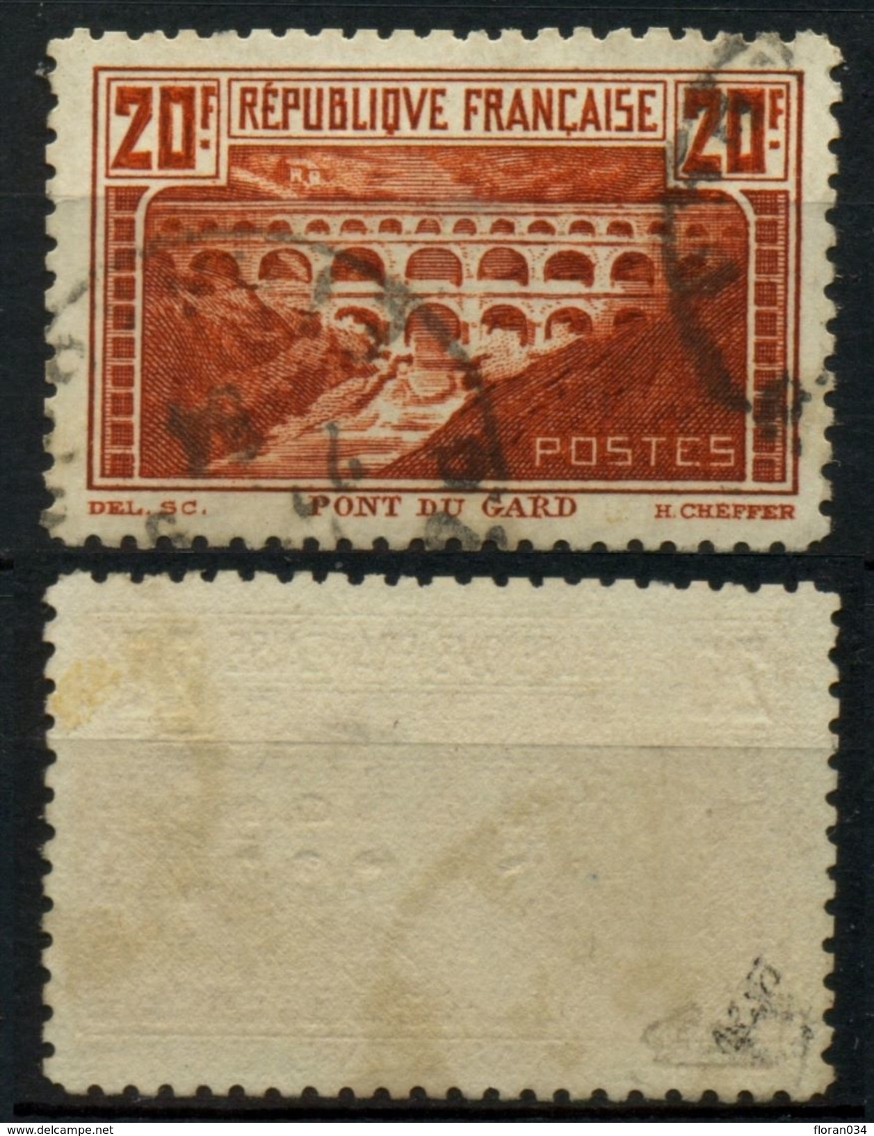 France N° 262B Dentelé 11 Obl. Centrage Parfait - Signé Calves - Cote 175 Euros - TB Qualité - Used Stamps