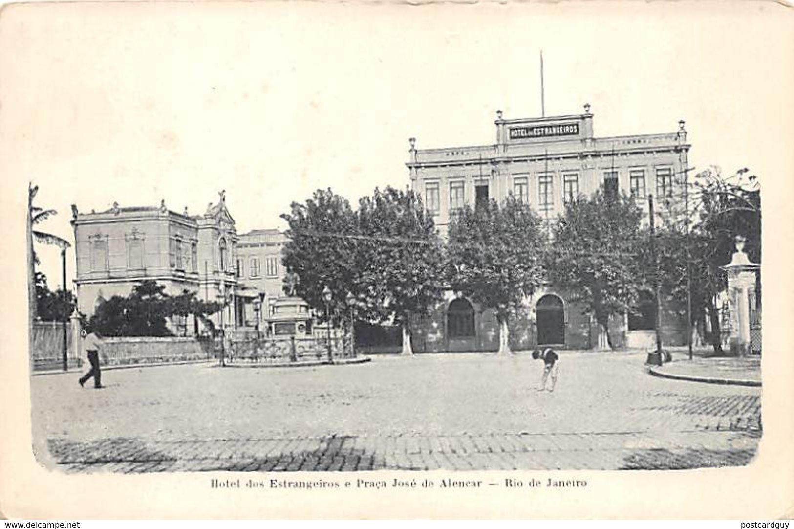 BRASIL BRAZIL - RIO DE JANEIRO - HOTEL DOS ESTRANGEIROS E PRAÇA JOSÉ DE ALENCAR - Argentina