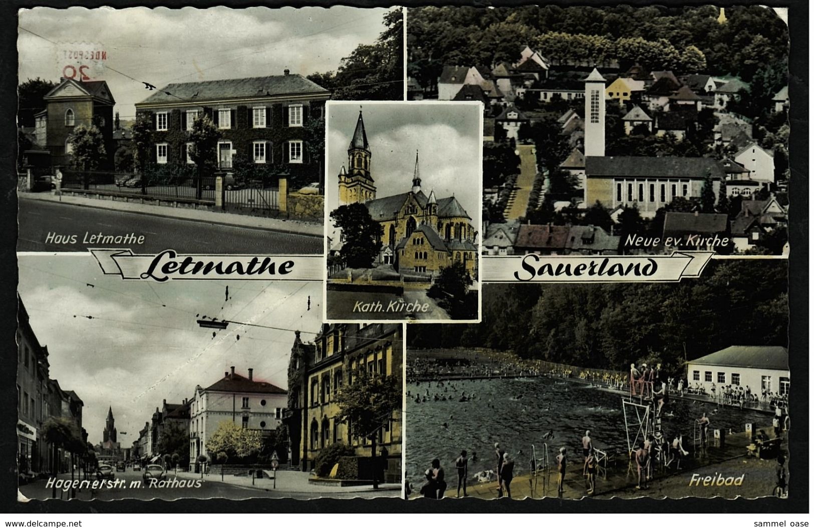 Letmathe Bei Iserlohn / Sauerland  -  Mehrbild-Ansichtskarte Ca.1955     (7422) - Iserlohn