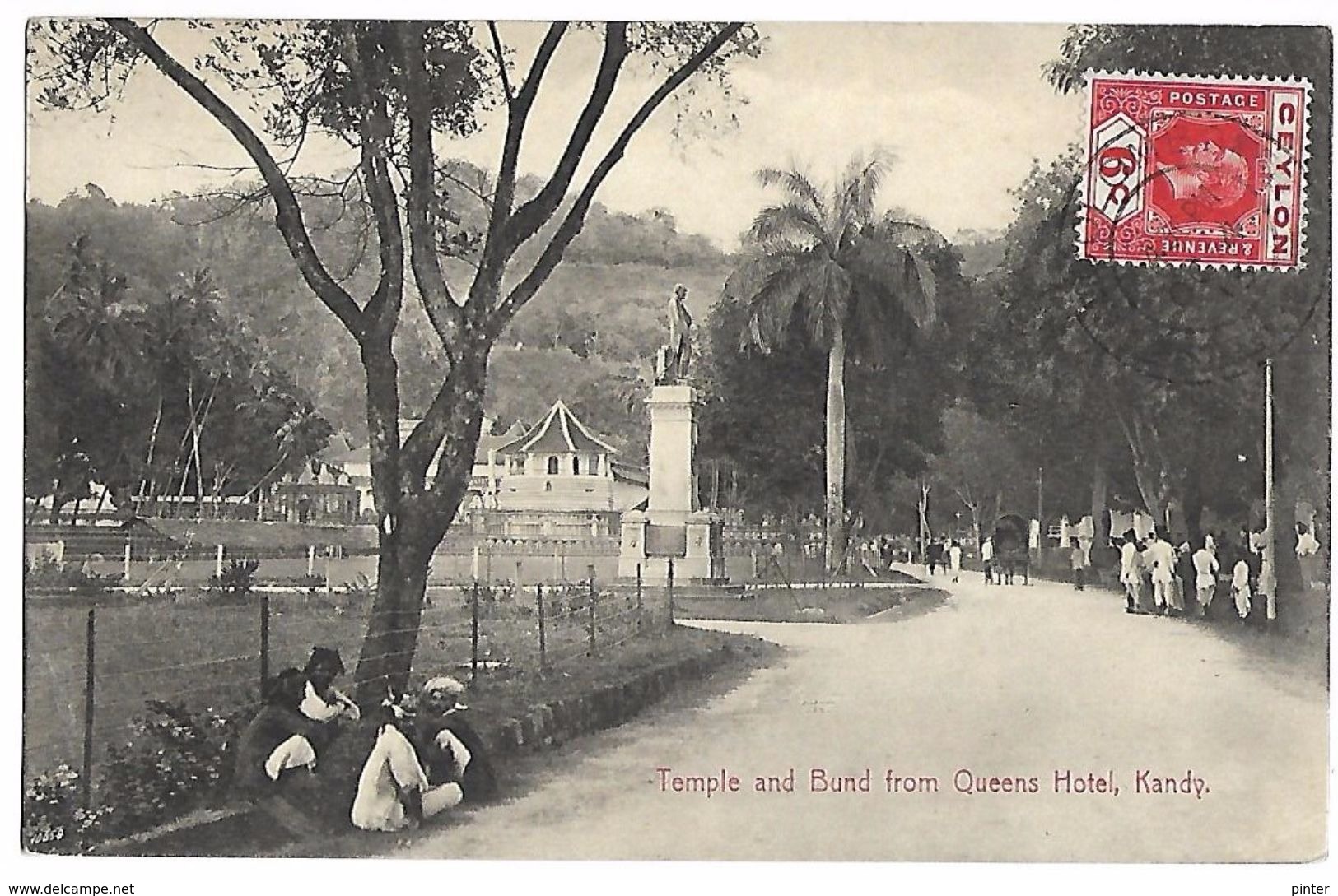 SRI LANKA - CEYLON - Kandy - Temple And Bund From Queens Hotel - Sri Lanka (Ceylon)