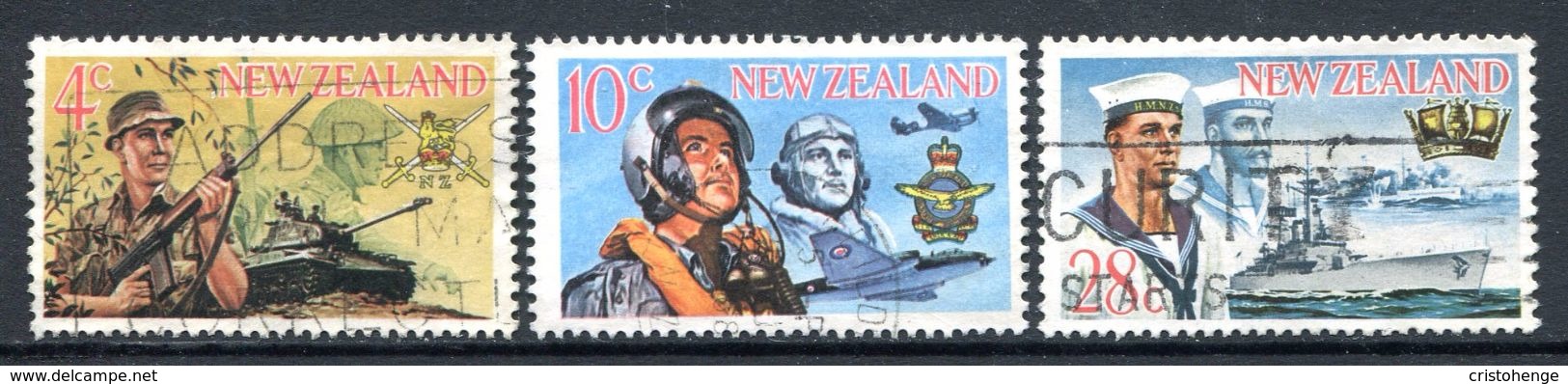 New Zealand 1968 New Zealand Armed Forces Set Used (SG 884-886) - Gebraucht