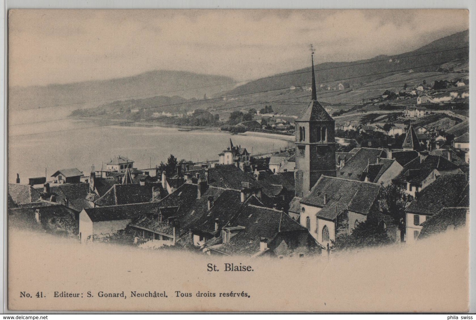 St. Blaise - Vue Generale - Photo: S. Gonard No. 41 - Saint-Blaise