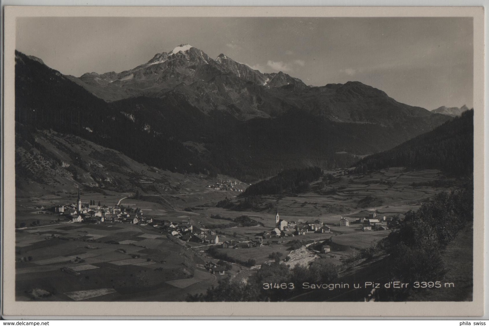 Savognin Und Piz D'Err - Photo: Wehrli - Savognin