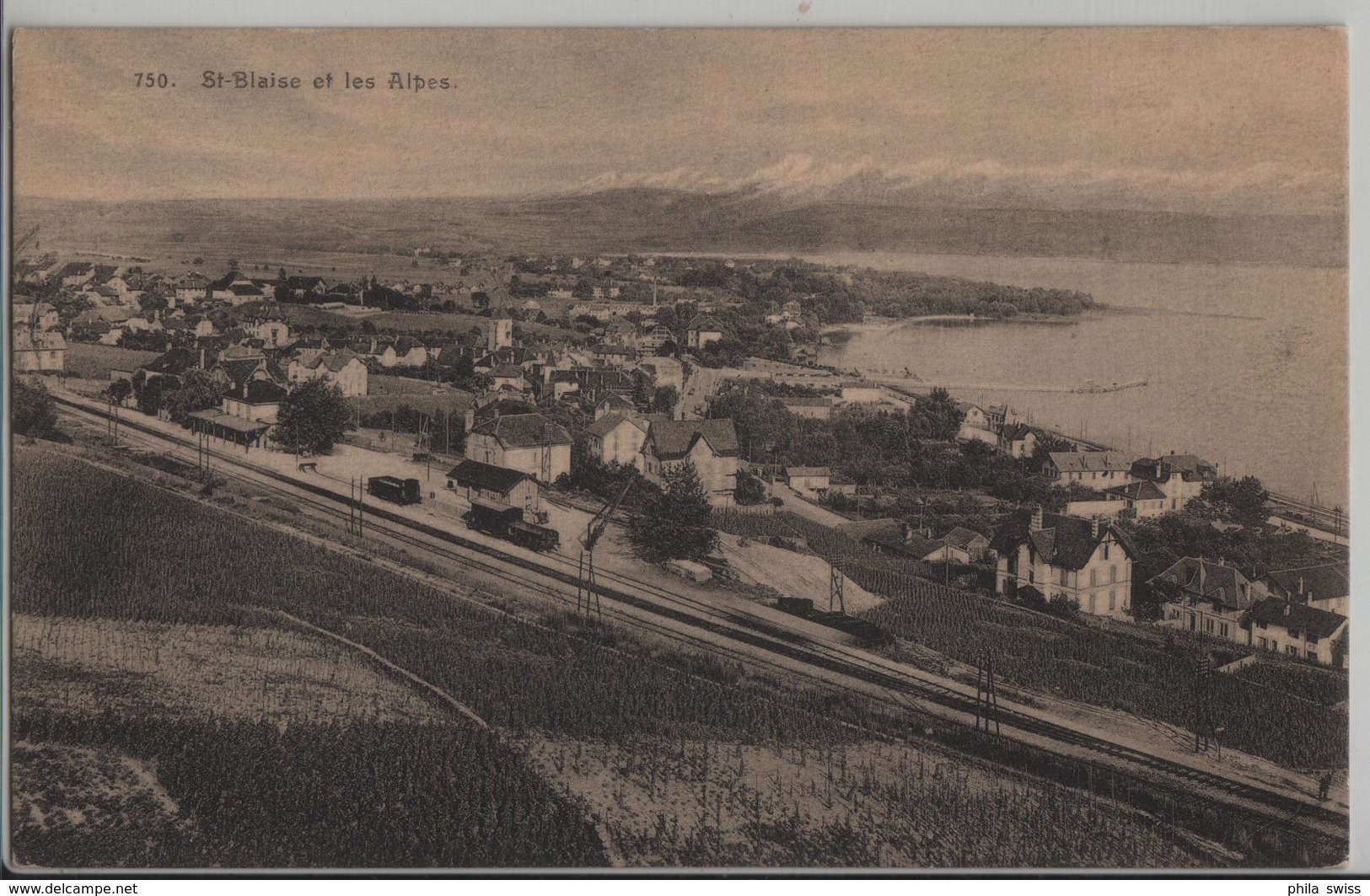 St. Blaise Et Les Alpes - Gare Bahnhof Stazione - Photo: W. Bous - Saint-Blaise