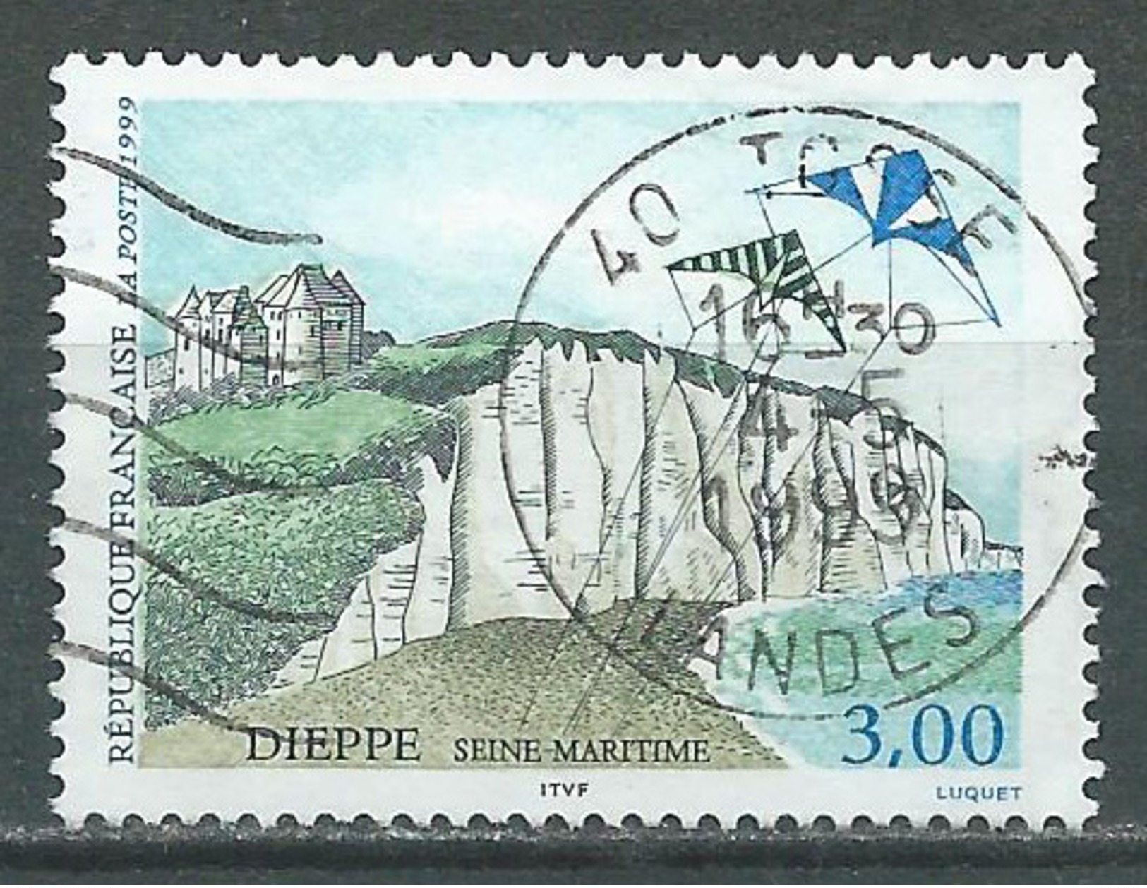 France YT N°3239 Dieppe Oblitéré ° - Gebraucht