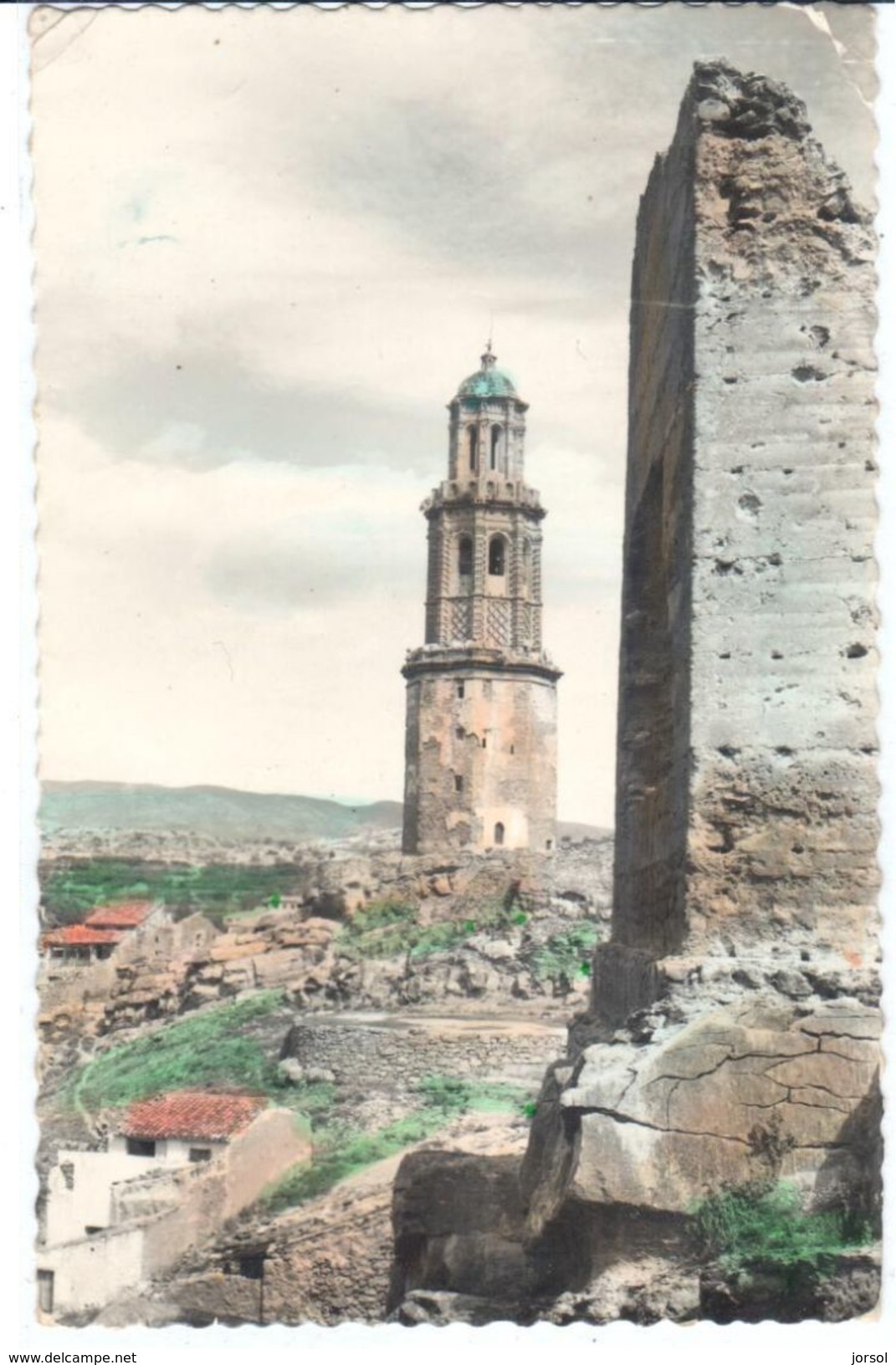 POSTAL    JÉRICA  -CASTELLON  -ESPAÑA  - TORRE Y CAMPANARIO ( TOUR DE CLOCHER - BELL TOWER ) - Otros & Sin Clasificación