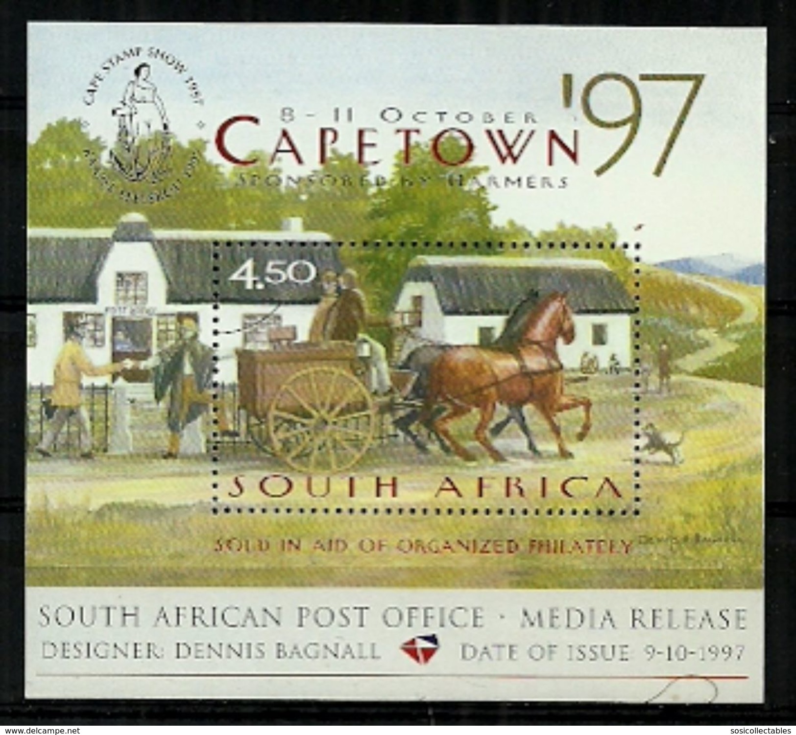 South Africa - 1997 Cape Town National Philatelic Exhibition '97 MS Media Release MNH - Unused Stamps