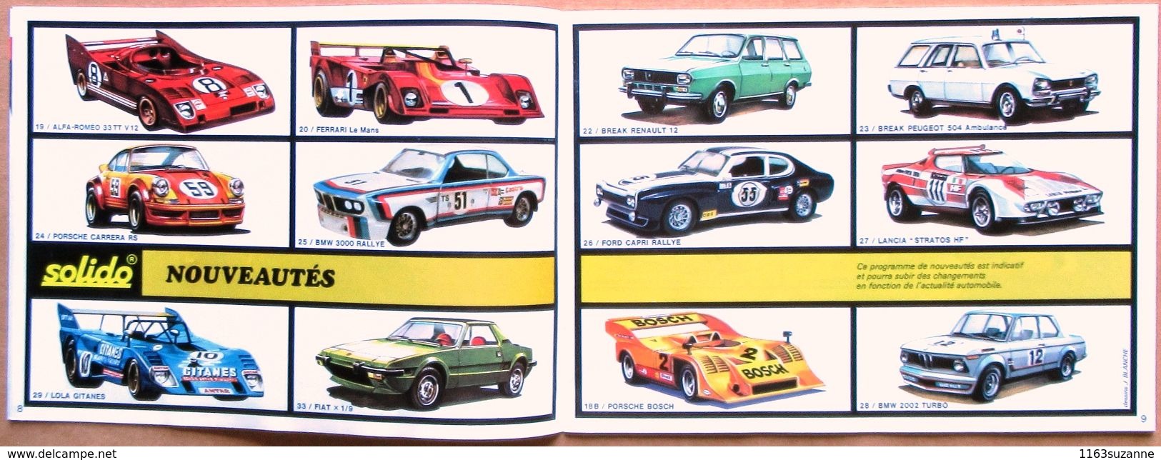 Catalogue SOLIDO 1974 > Dessin De Couverture (Porsche 911) : Jean Blanche - Catalogues & Prospectus