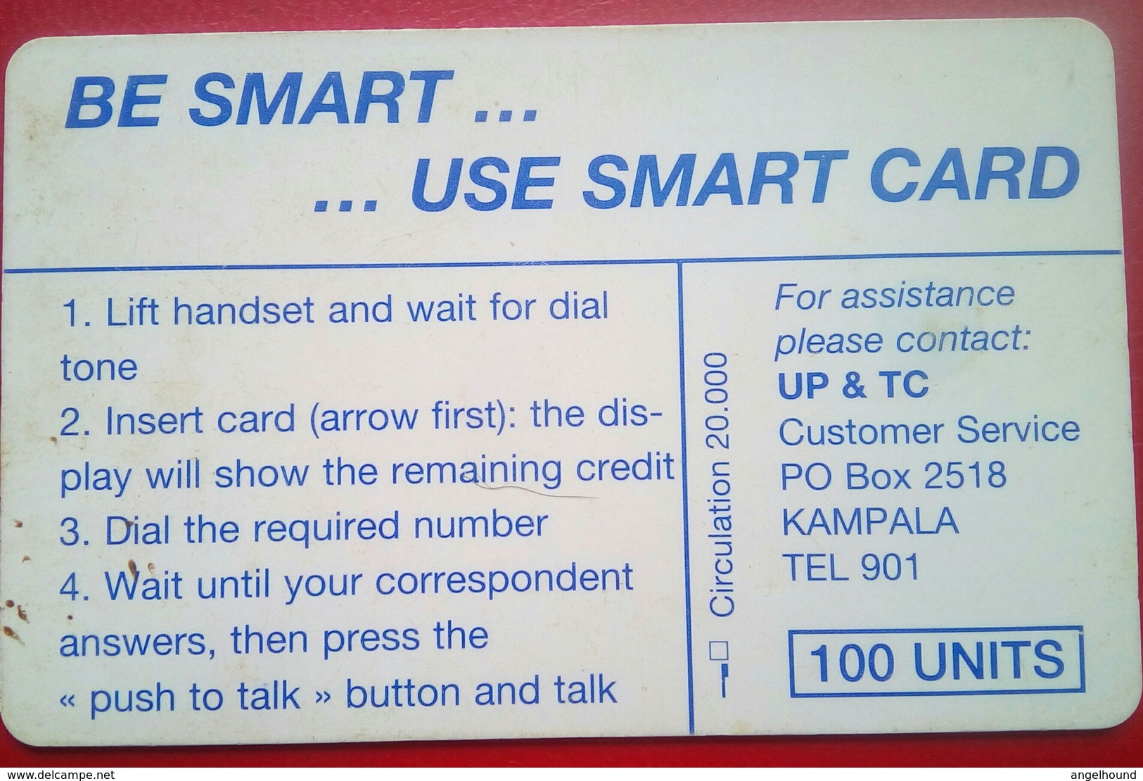 100 Units Chip Card First Issue - Oeganda