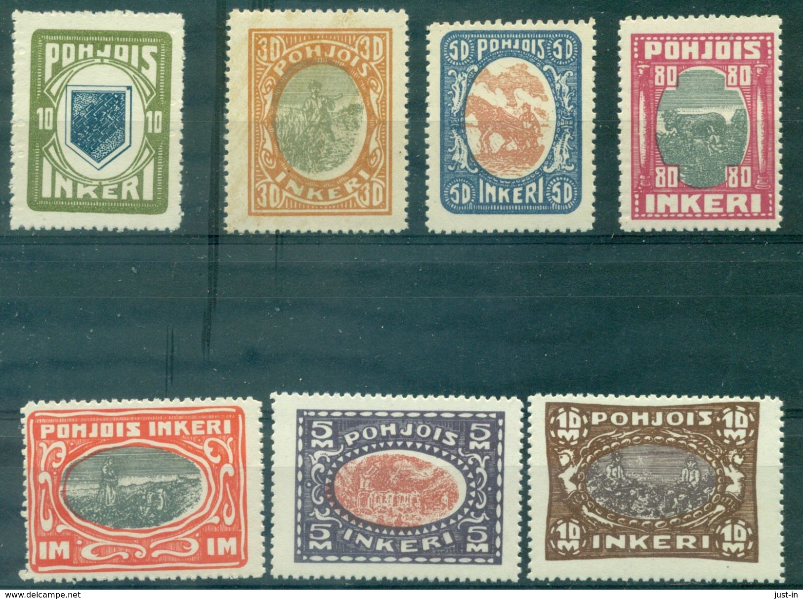 INGRIE N° 8 / 14 N Xx (le 8 Gomme Mate) Animaux Divers. Cote 119 &euro;. - Local Post Stamps