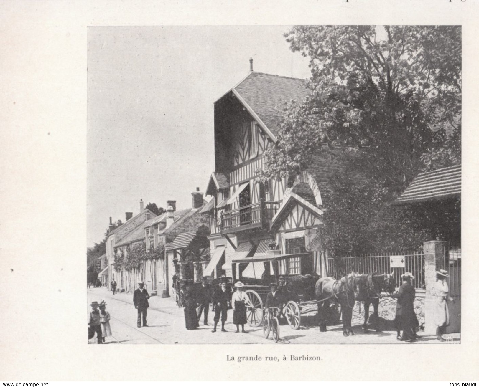 1900 - Iconographie - Barbizon (Seine-et-Marne) - La Grande Rue - FRANCO DE PORT - Ohne Zuordnung