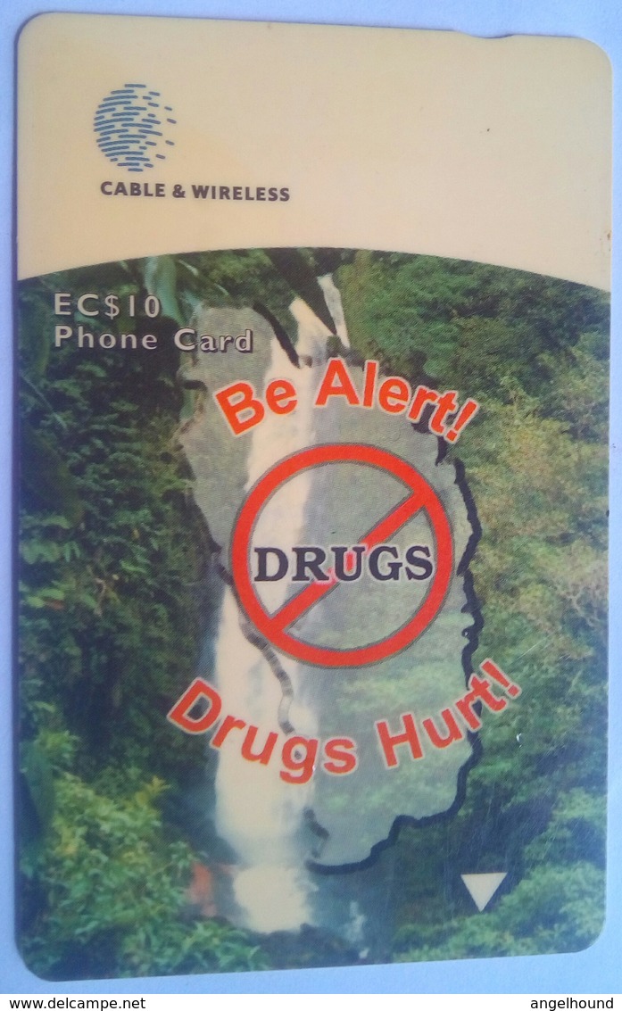 Dominica Cable And Wireless 281CDMA  EC$10  "Anti-Drugs " - Dominique