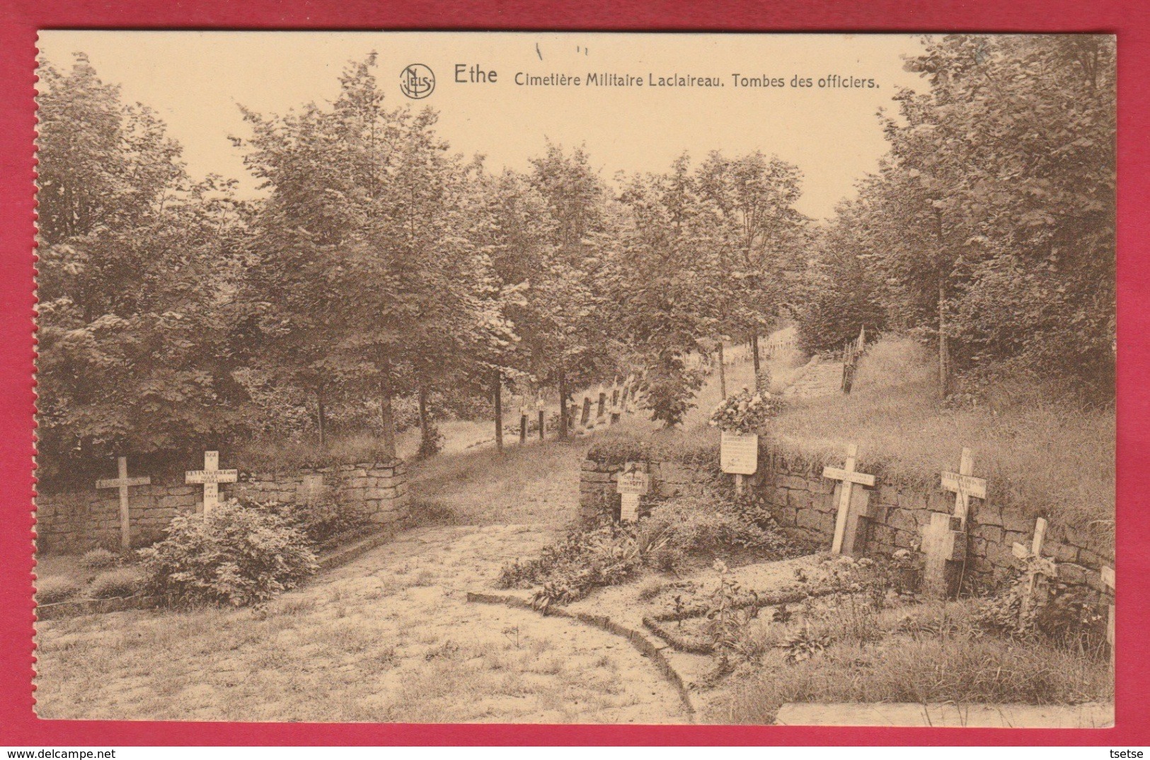 Ethe - Cimetière Militaire Laclaireau - Tombes Des Officiers ( Voir Verso ) - Virton