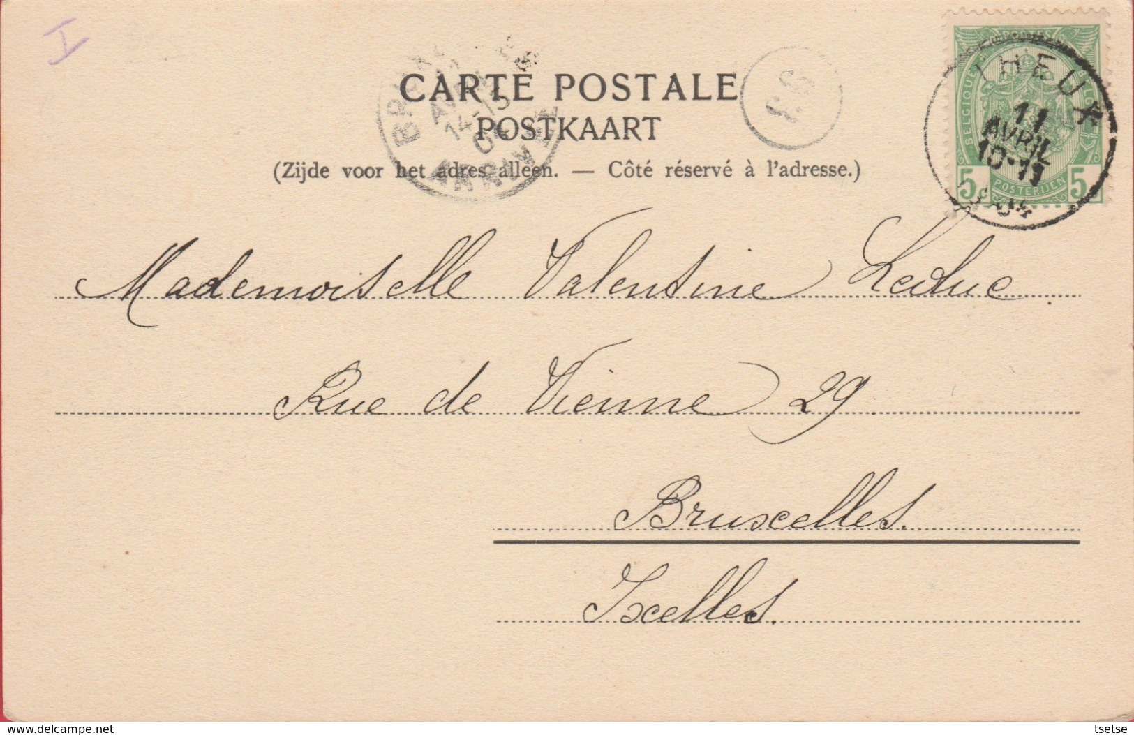 Theux-Franchimont -Le Waux-Hall - Café-Restaurant -1904 ( Voir Verso ) - Theux