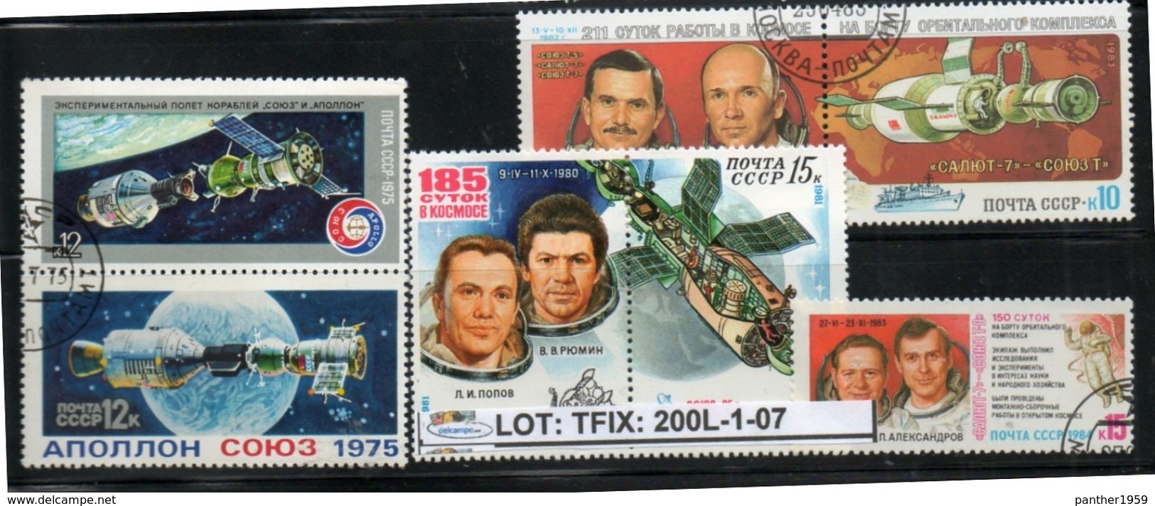 THEMATIC-TOPICS#SPACE #RUSSIAN COSMONAUTS#SMALL SELECTION# (TFIX-200L-1 (07) - Collections