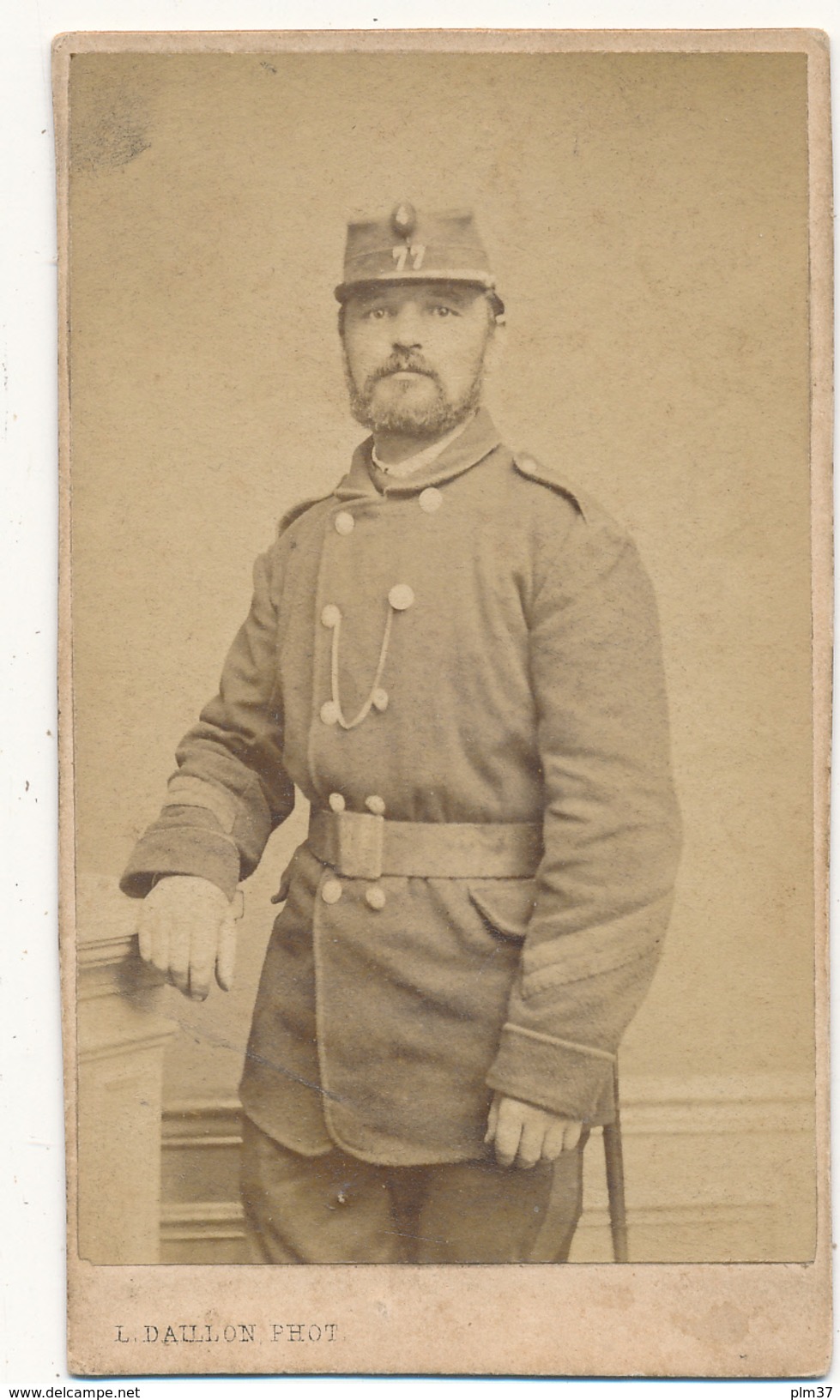 Militaire, Guerre 1870 - Photo CDV - Daillon, Paris - Antiche (ante 1900)