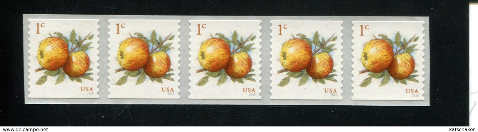 431651662 2016 DB USA POSTFRIS MINT NEVER HINGED POSTFRISCH EINWANDFREI ETAT NEUF SCOTT 5037 FRUIT APPLES - Neufs