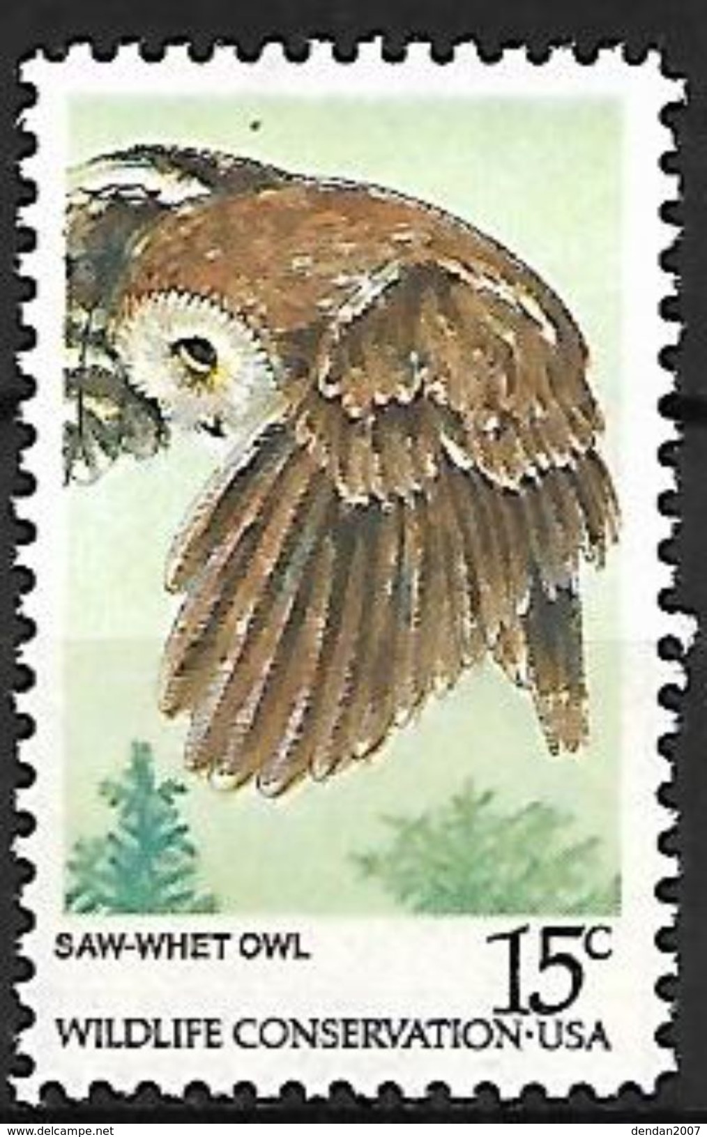 USA - 1978 - MNH - Northern Saw-whet Owl (Aegolius Acadicus) F74 - Hiboux & Chouettes